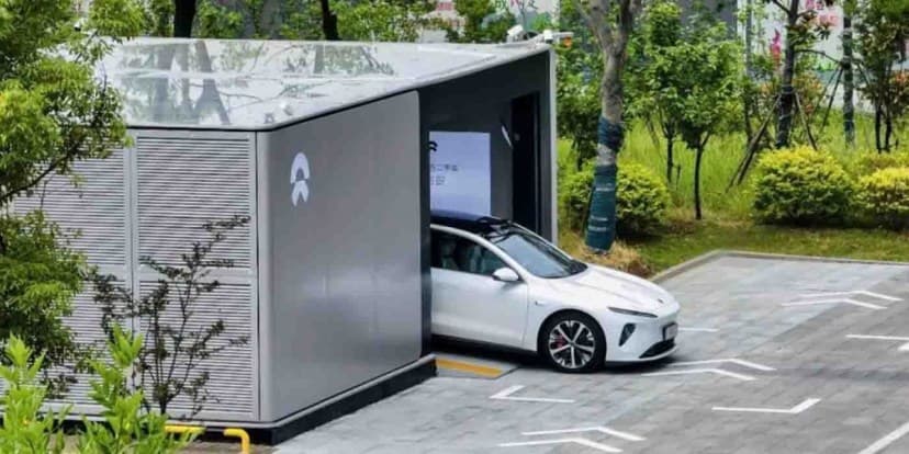 Nio Jual 800 Stasiun Battery Swap ke Badan Usaha Milik Negara China