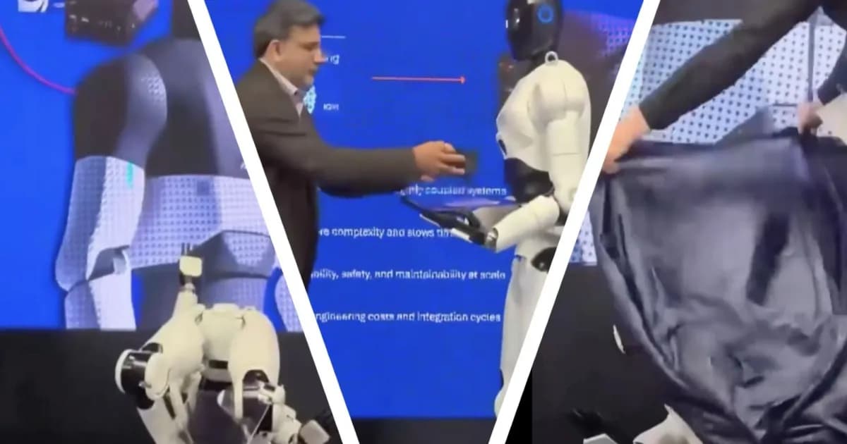 Robot humanoid bertenaga chip Qualcomm roboh di panggung presentasi Computex