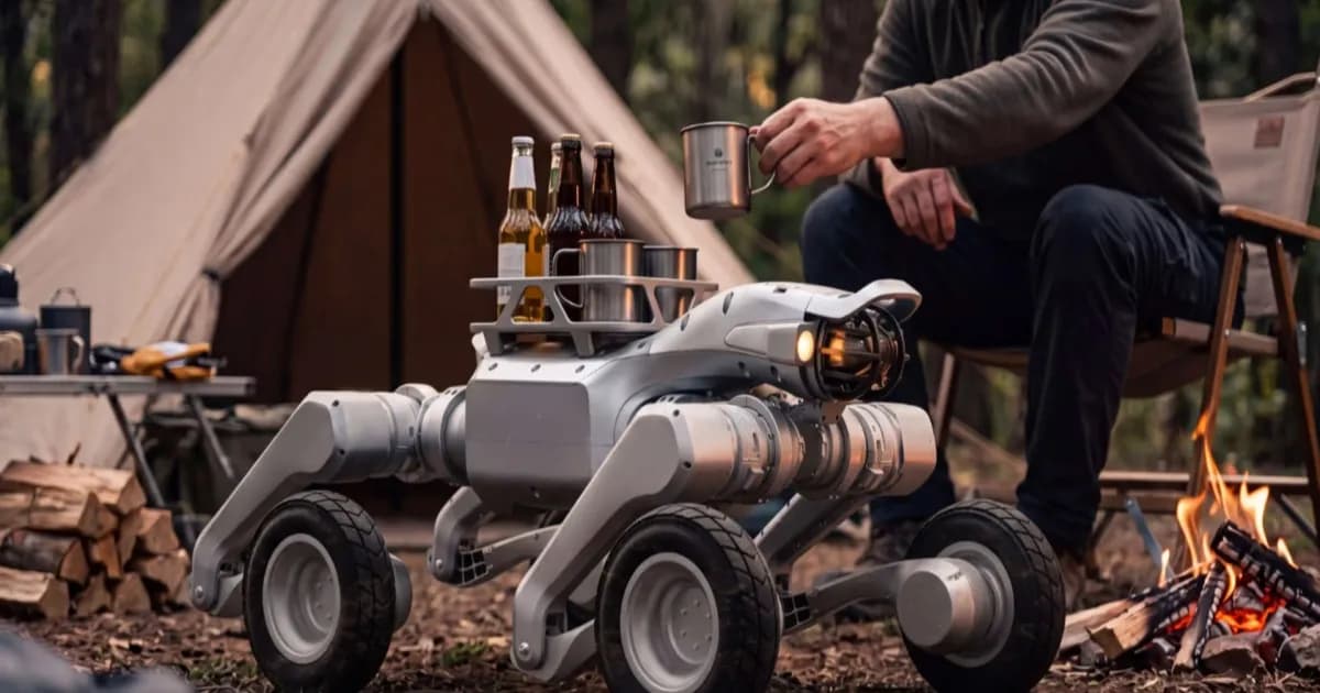 Unitree AS2-W robotic vehicle dengan kemampuan AI onboard untuk medan berat