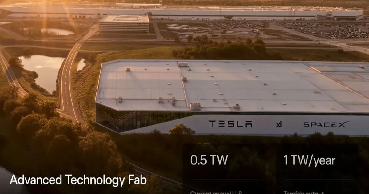 Dokumentasi drone progres pembangunan Advanced Technology Chip Fab Tesla-SpaceX di Texas