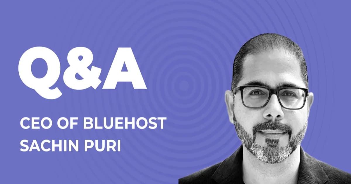 Sachin Puri CEO Bluehost menjelaskan AI agents untuk usaha kecil