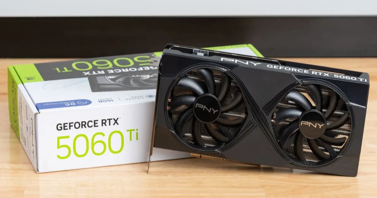 Ilustrasi kartu grafis Nvidia GeForce RTX 50 series yang mengalami kenaikan harga di Korea Selatan