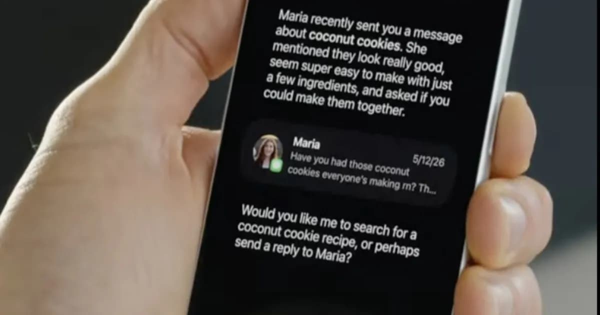 Siri AI di iPhone dengan iOS 27 menampilkan antarmuka asisten virtual baru