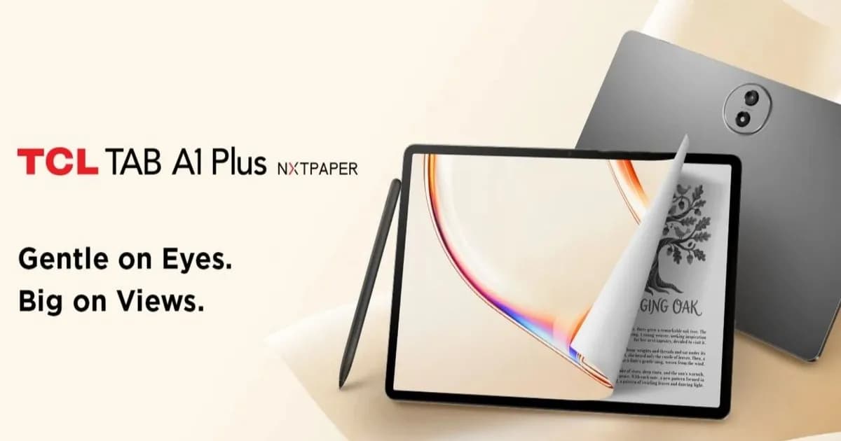 TCL Tab A1 Plus NXTPAPER dengan layar paper-like dan baterai 10.000 mAh