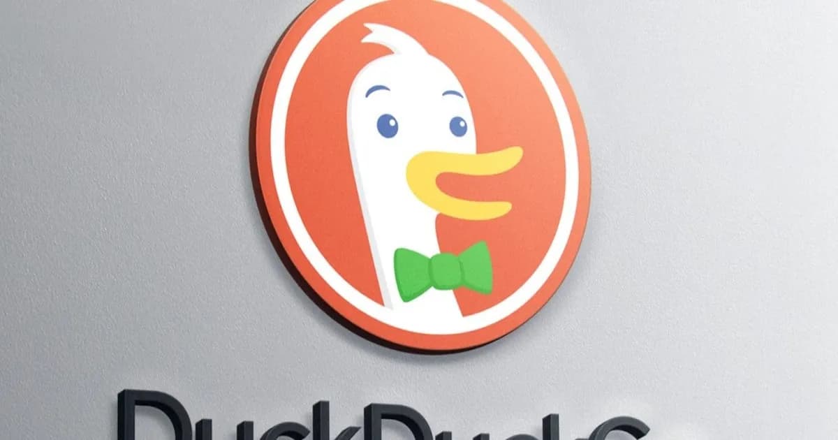 Tampilan fitur Copy Clean Link DuckDuckGo di browser iPhone