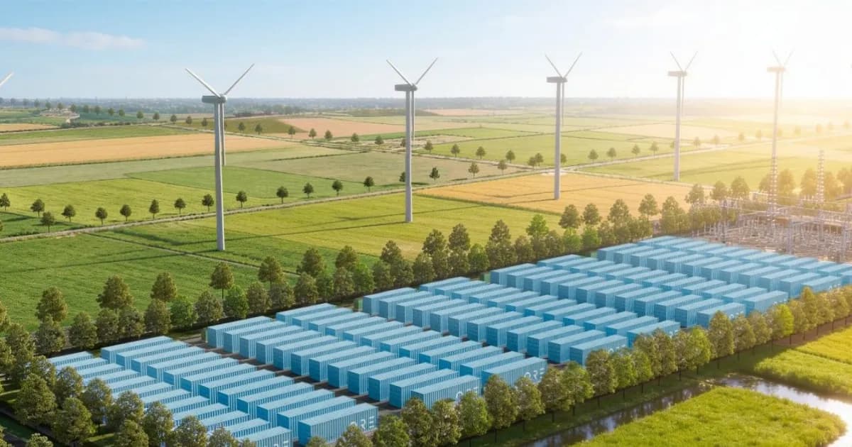 Kontainer baterai besi-udara Ore Energy untuk penyimpanan energi jaringan listrik Eropa