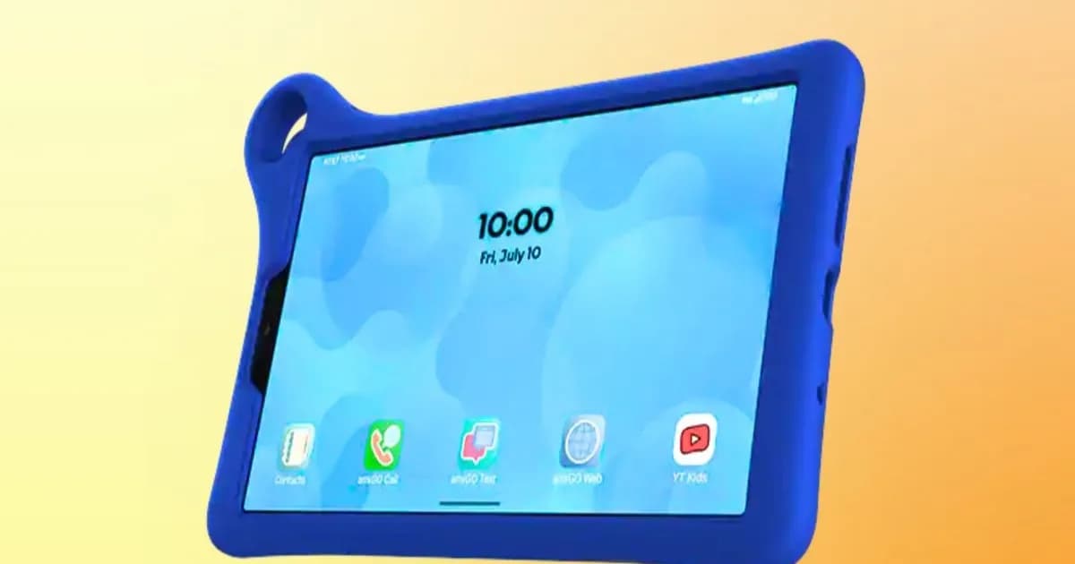 Tablet anak AT&T amiGO Jr. Tab 2 dengan layar 8,7 inci dan dukungan jaringan 5G