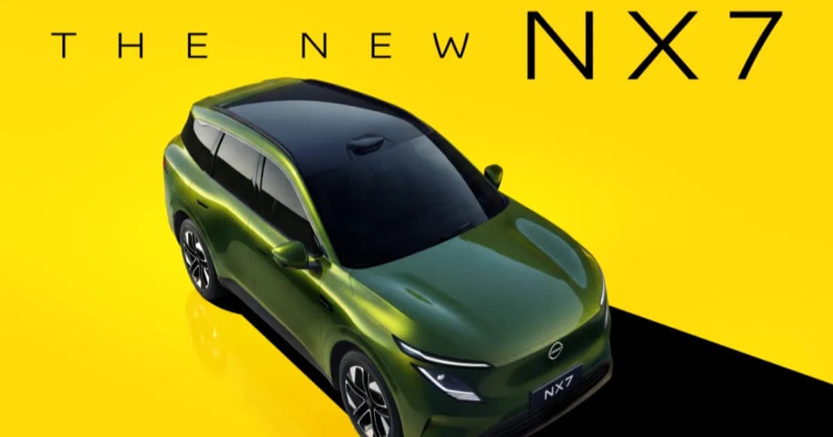Nissan NX7 SUV terbaru dari Dongfeng Nissan dengan sensor LiDAR di atap