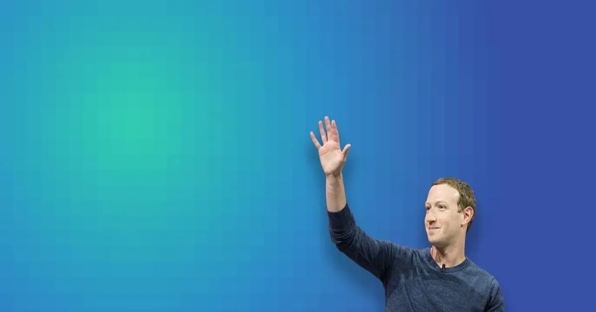 Ilustrasi foto CEO Facebook Mark Zuckerberg melambaikan tangan di tengah klaim AI Meta yang berhasil meretas sistem.