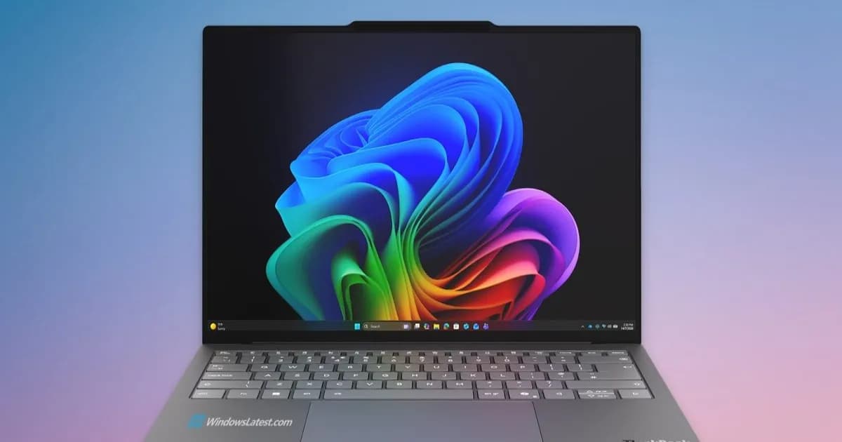 Lenovo ThinkBook Aeroblade tampil dengan desain bodi yang sangat tipis dari tampak samping