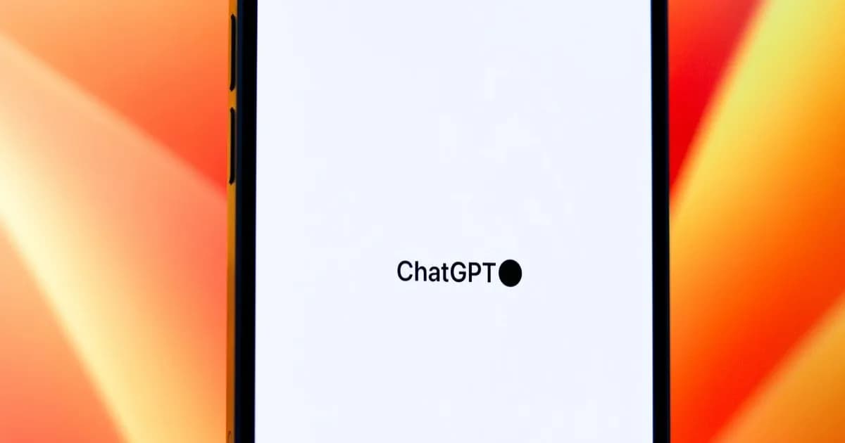 Ilustrasi ChatGPT di layar smartphone dengan antarmuka aplikasi pesan