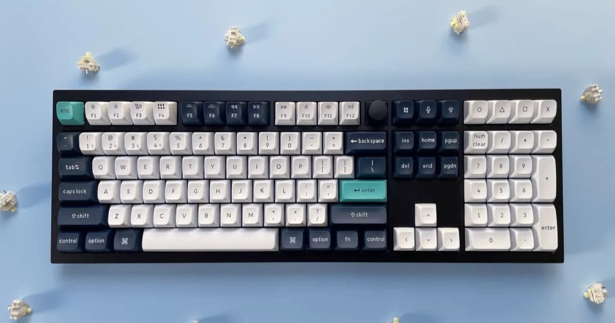 Ilustrasi panduan memilih mechanical keyboard pertama dengan berbagai pilihan layout dan switch