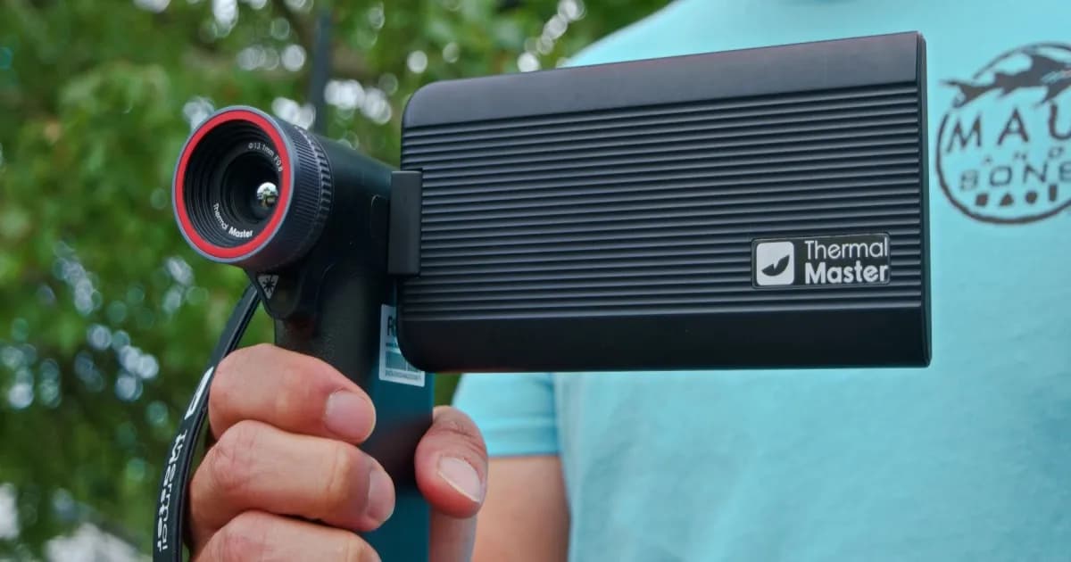 Thermal Master DV2 kamera thermal genggam dengan layar sentuh HD 5 inci
