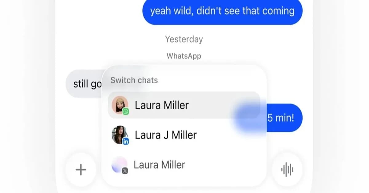 Tampilan fitur Labels di aplikasi Beeper yang menampilkan pengelompokan chat berdasarkan kategori