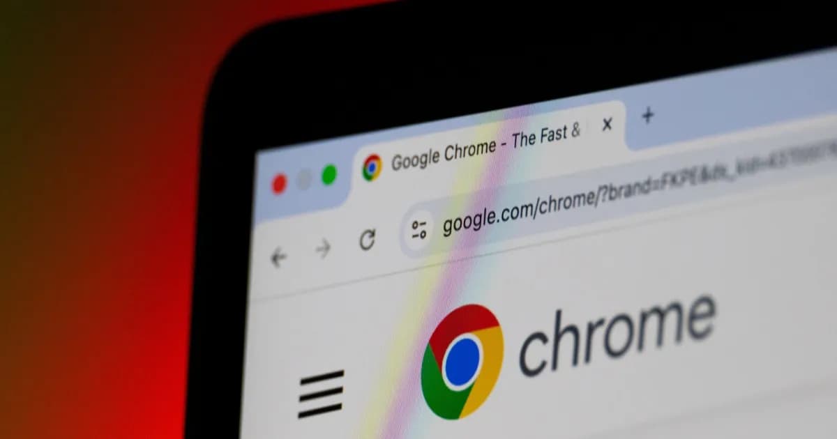 Ilustrasi pop-up peringatan pembaruan Chrome palsu yang menampilkan notifikasi mencurigakan di layar browser