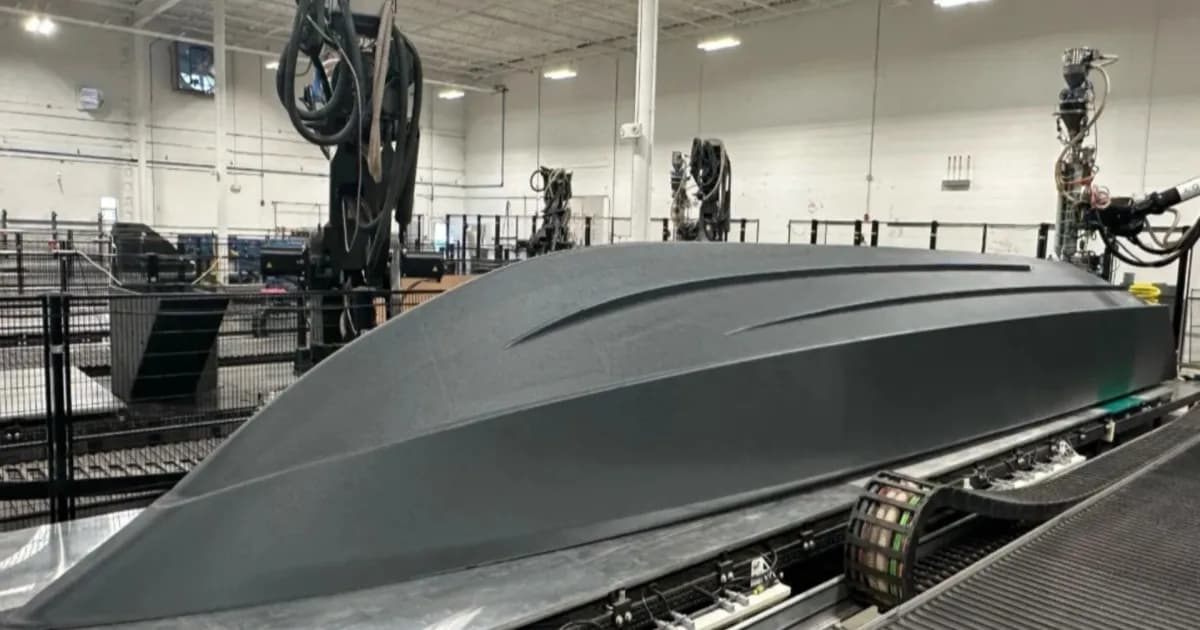 Kapal drone militer TF-179 hasil cetak 3D printing robotik oleh Haddy