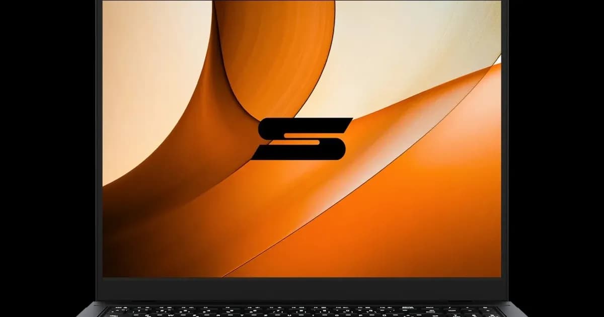 Laptop Schenker Element 16 dengan desain ramping dan panel bawah quick-release