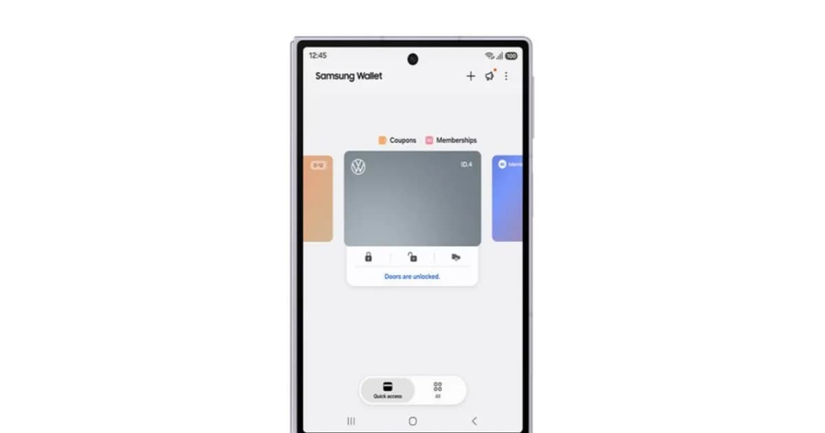 Samsung Wallet menambahkan dukungan Digital Key untuk mobil listrik Volkswagen