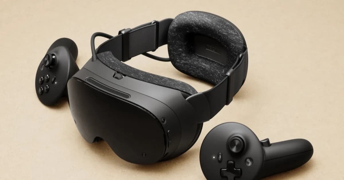 Valve Steam Frame VR headset dengan desain modern dan lensa pancake