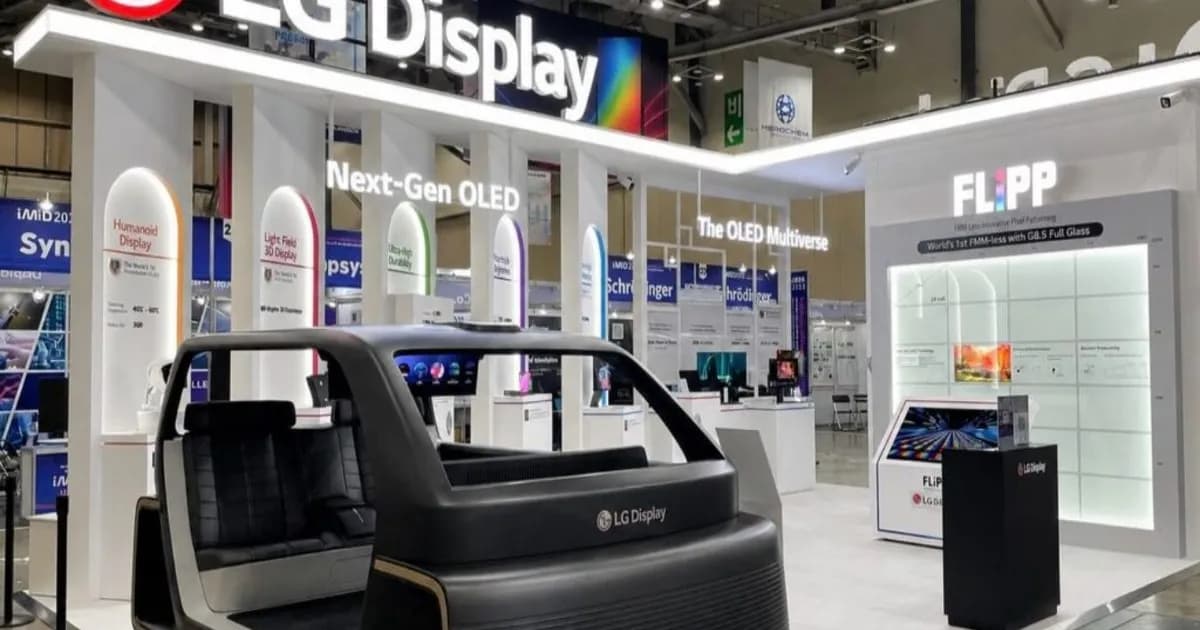 Ilustrasi teknologi FLiPP OLED dari LG Display untuk monitor dan tablet