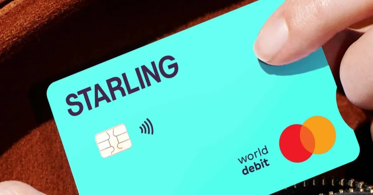Starling Bank logo on card