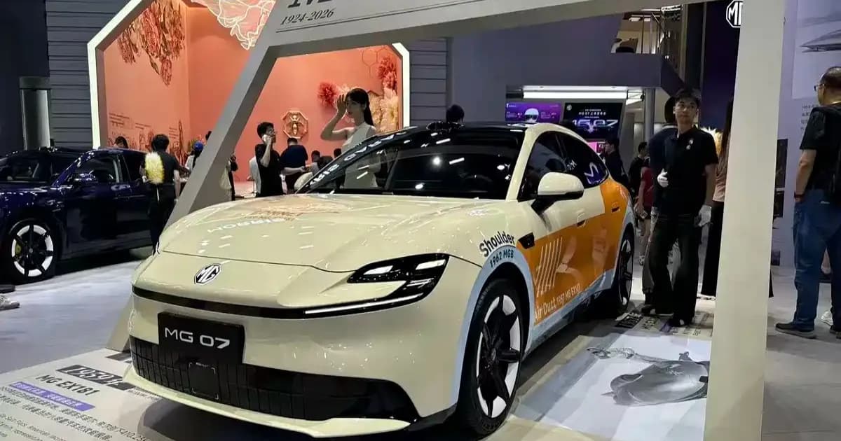 MG 07 dipamerkan di ajang 2026 Chengdu Auto Show