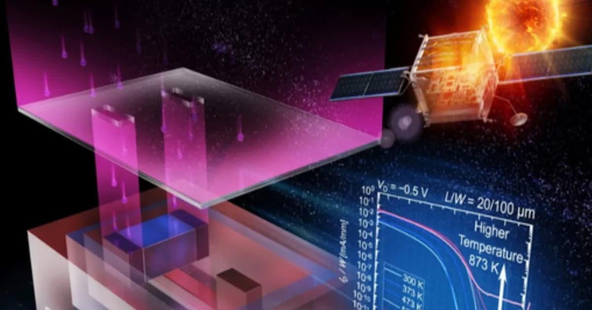 Ilustrasi transistor SiC yang dikembangkan tim Kyoto University untuk operasi suhu 600°C