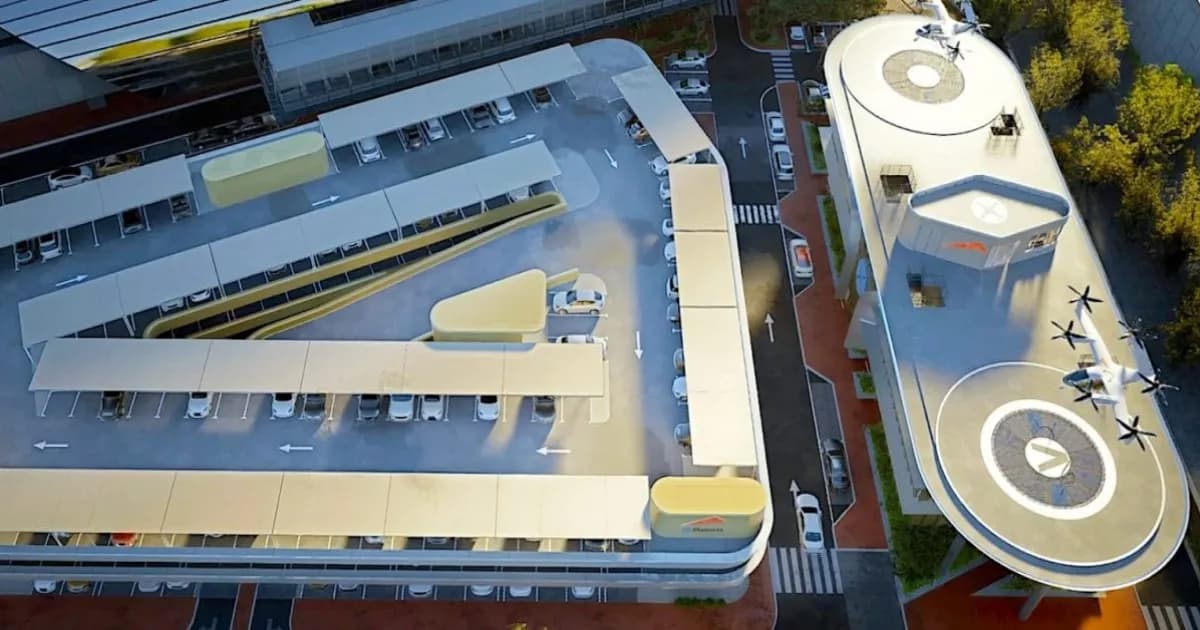 Vertiport komersial pertama di dunia VDX Dubai karya Skyports Infrastructure