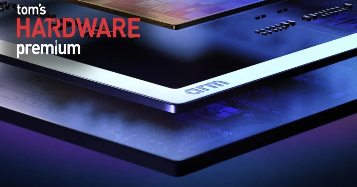 Ilustrasi arsitektur prosesor Arm AGI CPU untuk data center AI