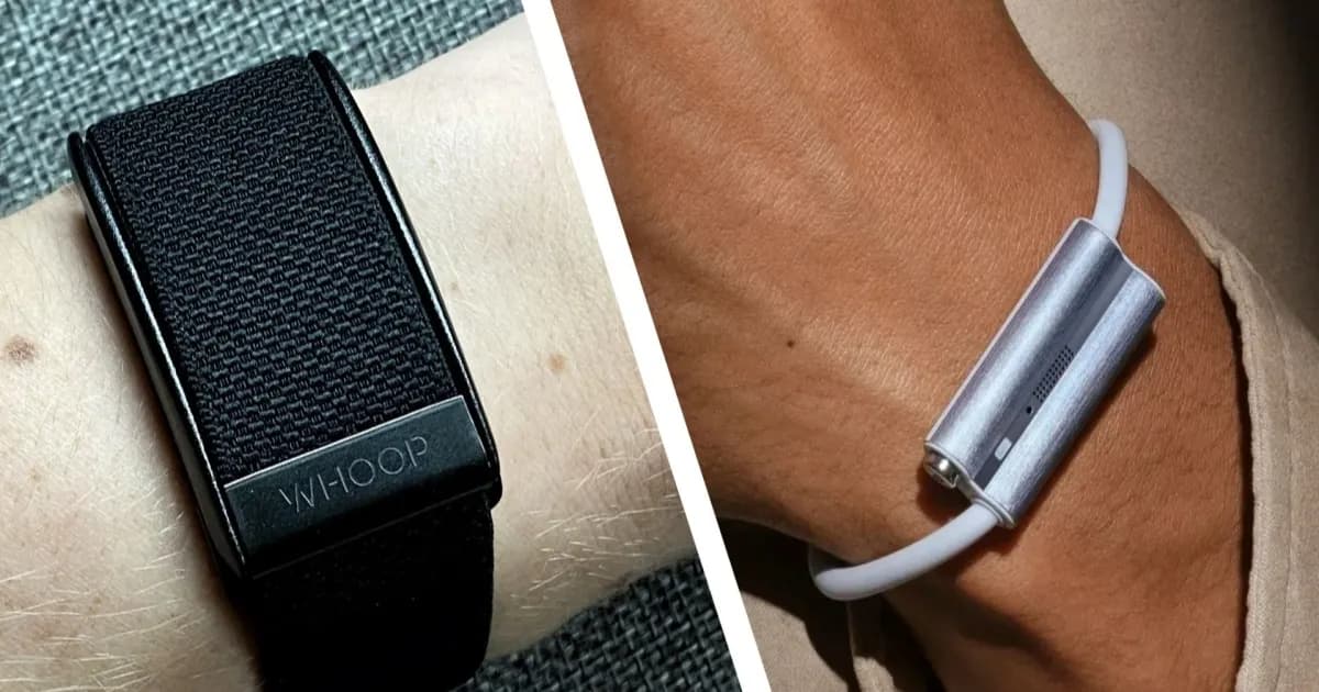 Luffu Link wearable tanpa layar dalam warna hitam dan emas