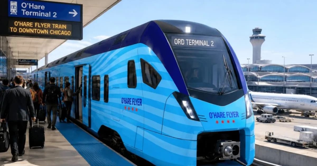 O'Hare Flyer Train for $2.25bn: Get from ORD Airport to Downtown Chicago in 15 Minutes
