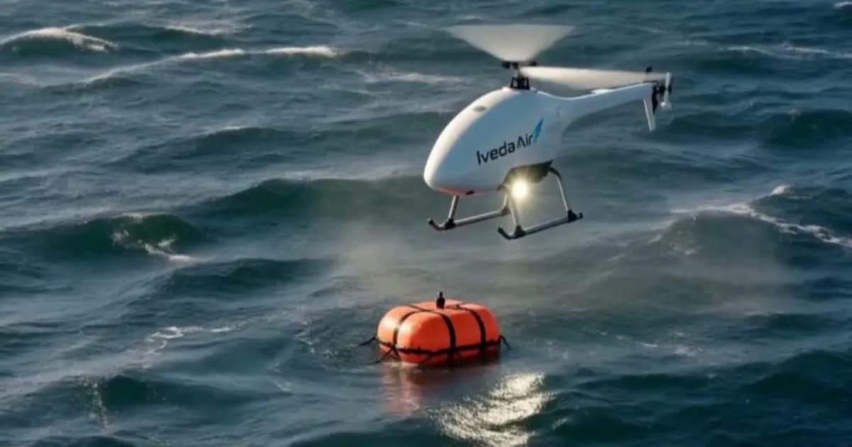 Drone militer GX10-F100 buatan Iveda dengan mesin bensin dan rangka serat karbon