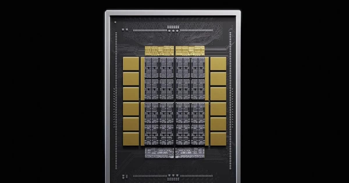 Ilustrasi implementasi NVHBM Nvidia untuk chip AI kustom