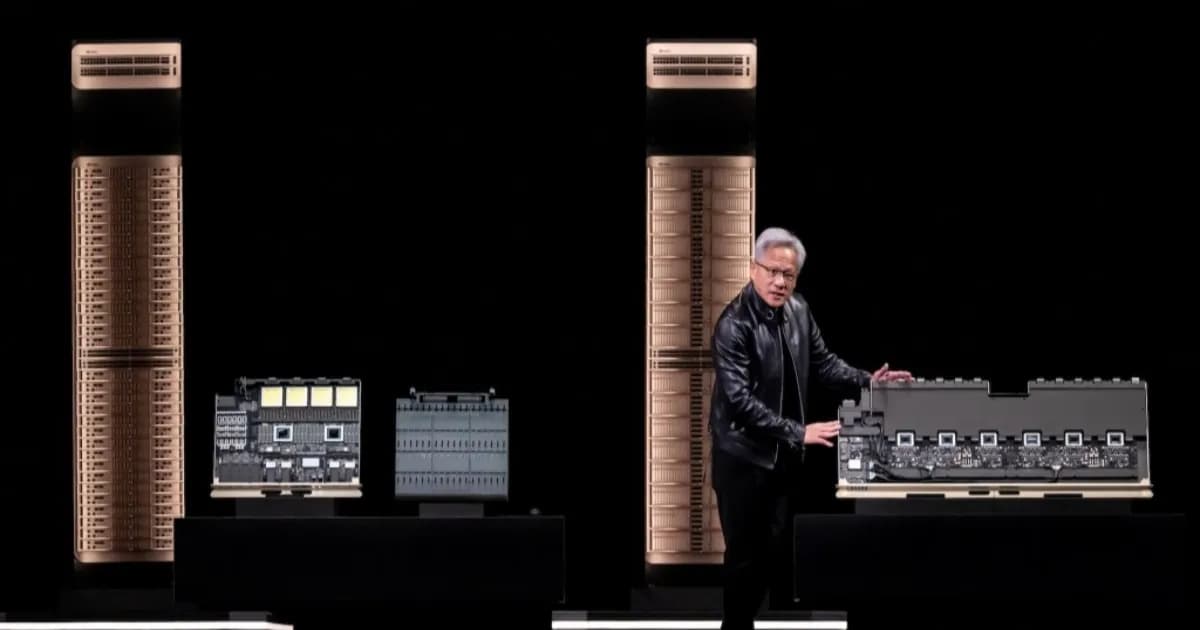 Ilustrasi kemitraan Amazon dan Nvidia dengan penambahan 2 juta GPU untuk pusat data AWS