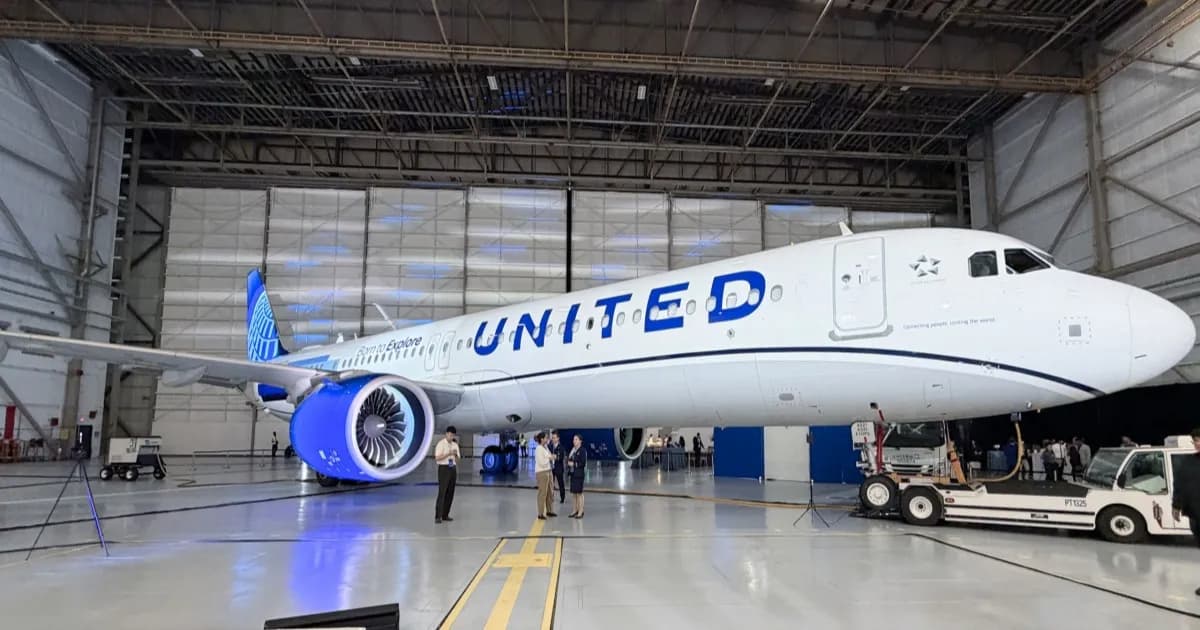 United Airlines Airbus A321XLR dengan kabin berteknologi tinggi dan Wi-Fi Starlink
