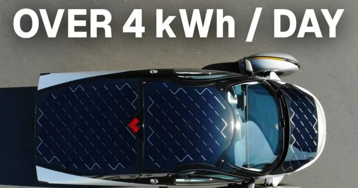 Mobil listrik tenaga surya Aptera dengan panel surya di seluruh bodi