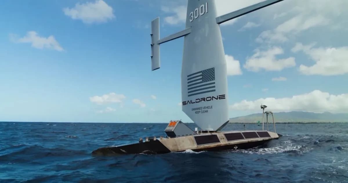 Saildrone Surveyor SD-3001 Unmanned Surface Vessel meluncurkan rudal JAGM saat latihan RIMPAC 2026