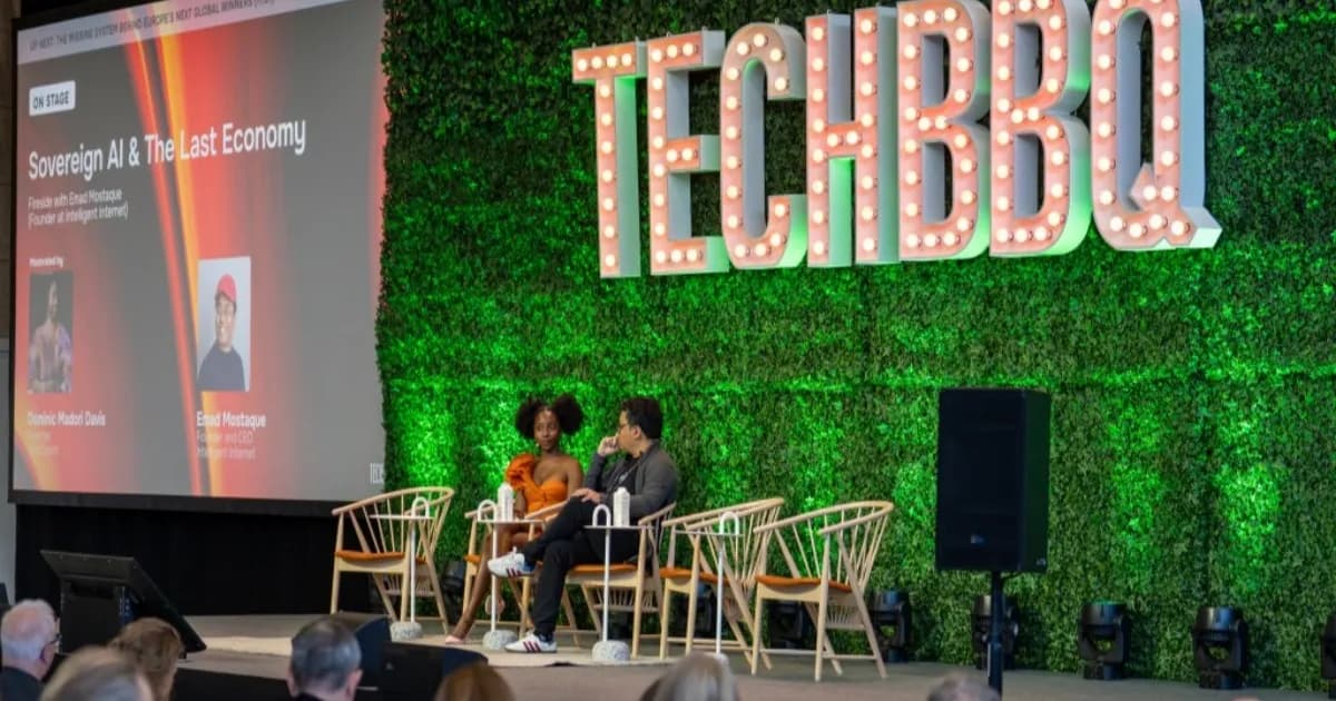 Suasana konferensi TechBBQ 2026 di Copenhagen dengan panel diskusi tentang kedaulatan AI