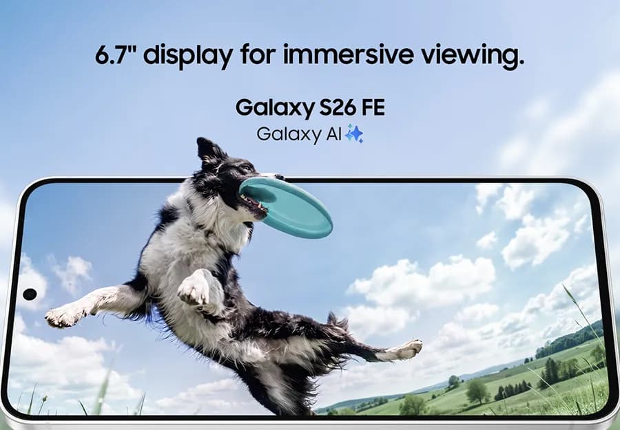 Samsung Galaxy S26 FE tampil dengan desain tipis dan tiga kamera belakang