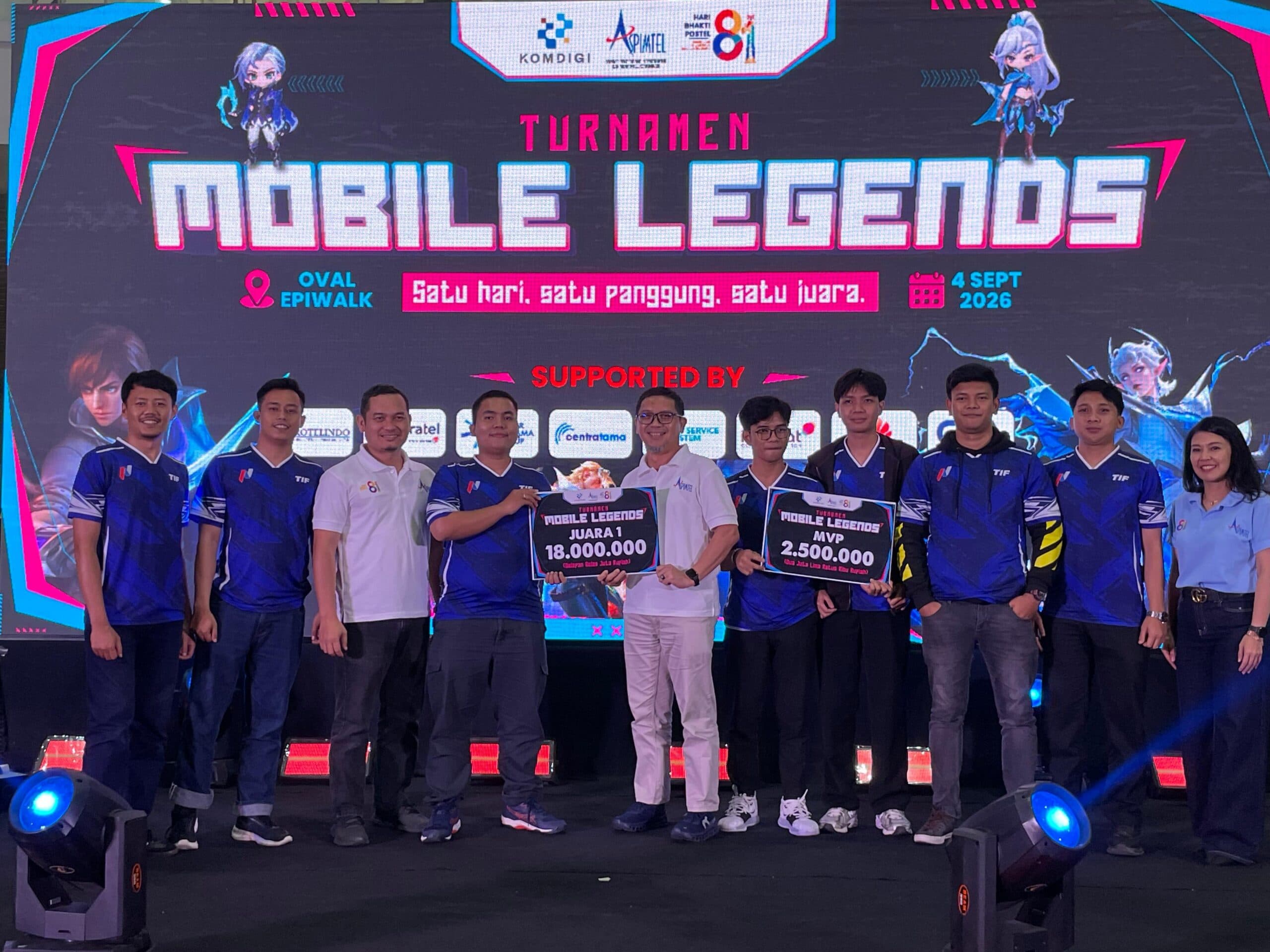 ASPIMTEL Gelar Turnamen Mobile Legends Perdana Hari Bhakti Postel ke-81