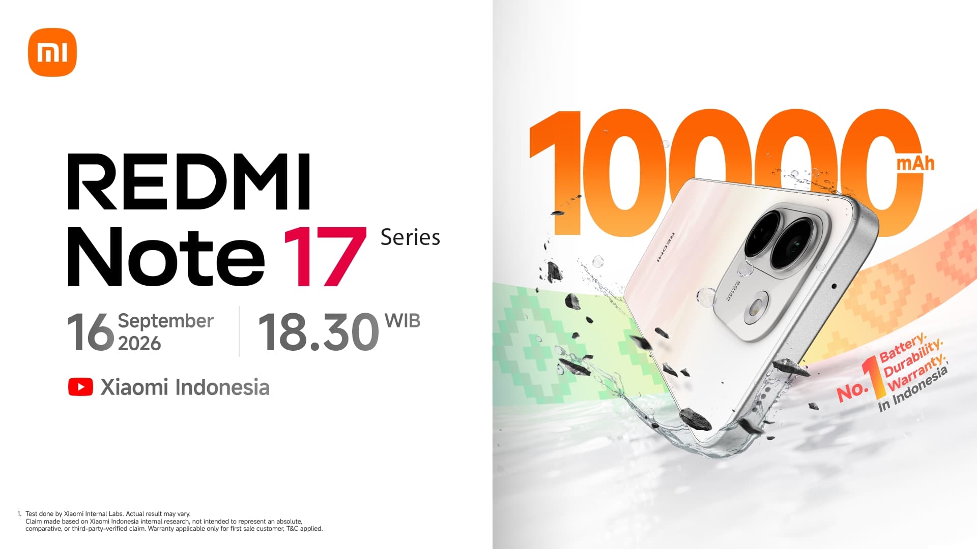 Xiaomi Konfirmasi REDMI Note 17 Series Hadir 16 September 2026