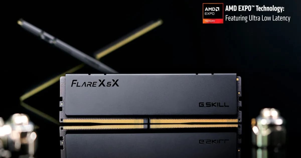 G.Skill Flare X5X DDR5-6000 memory kit dengan teknologi AMD EXPO ULL