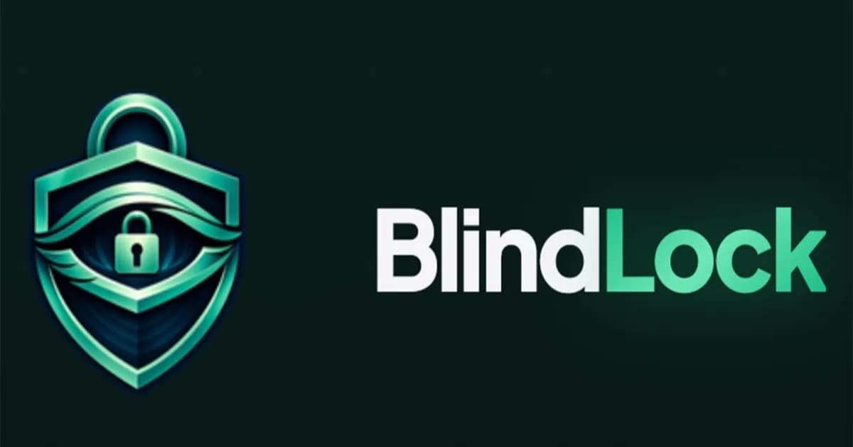 Tampilan antarmuka aplikasi BlindLock yang menyimpan password manager di dalam file PNG