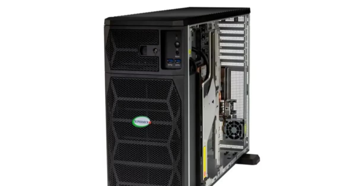 Workstation Supermicro Gold Series GPU Super AI Station ARS-511GD-NB-LCC-01-G2 dengan chip Nvidia GB300 Grace Blackwell Ultra