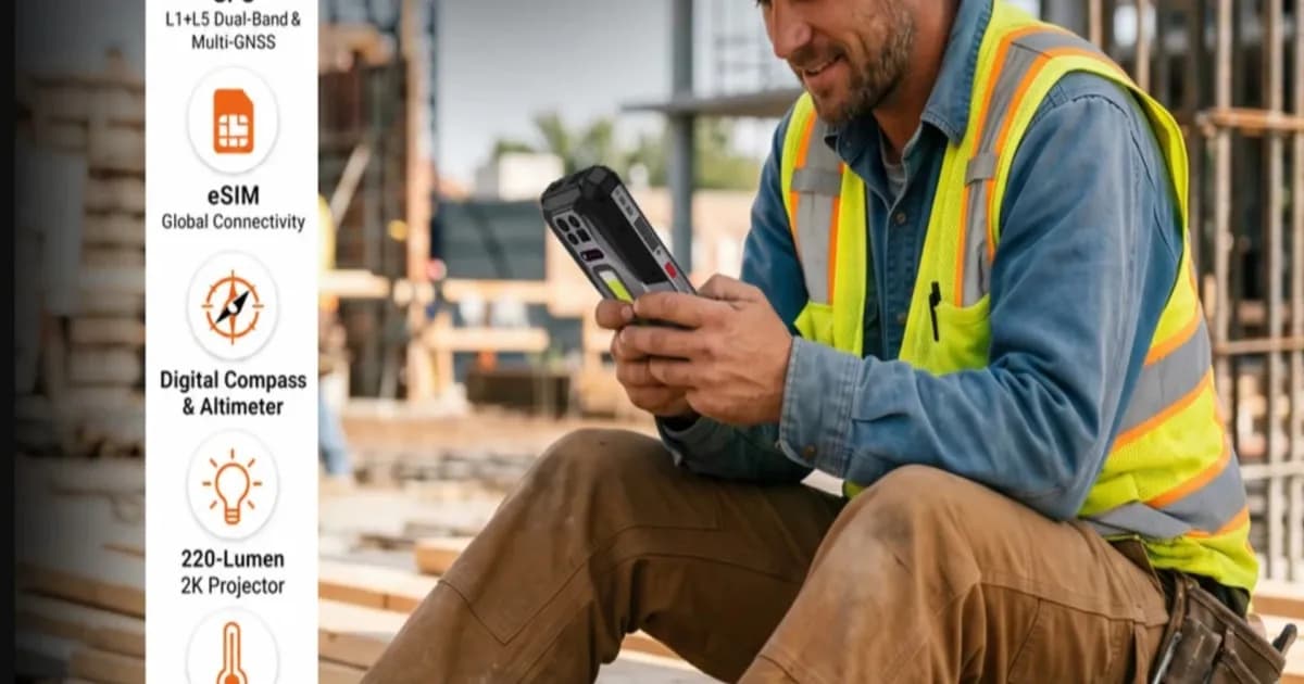 8849 TANK 5 Pro smartphone rugged dengan kamera thermal ultra-wide dan proyektor 2K terintegrasi