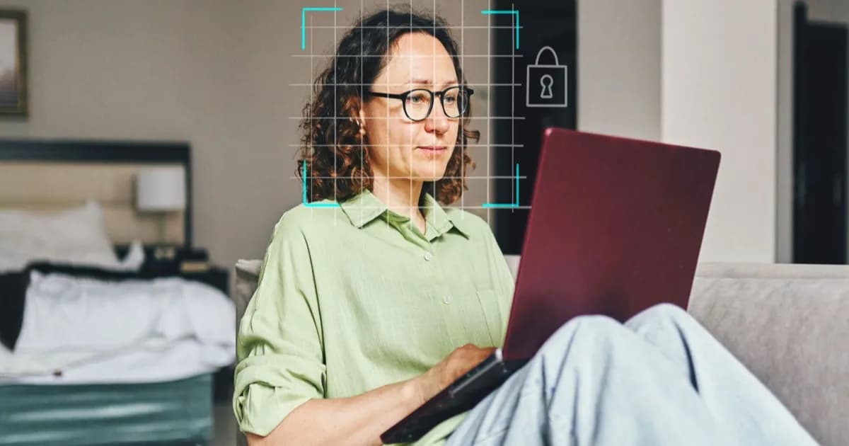 Ilustrasi konsep pemeriksaan usia atau age verification pada platform media sosial digital