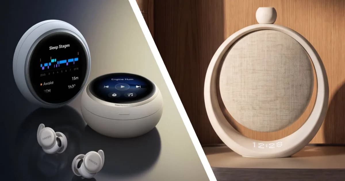 Ilustrasi perangkat audio Anker Sleep 4 Pro dan SleepLab yang diluncurkan untuk membantu tidur lebih nyenyak