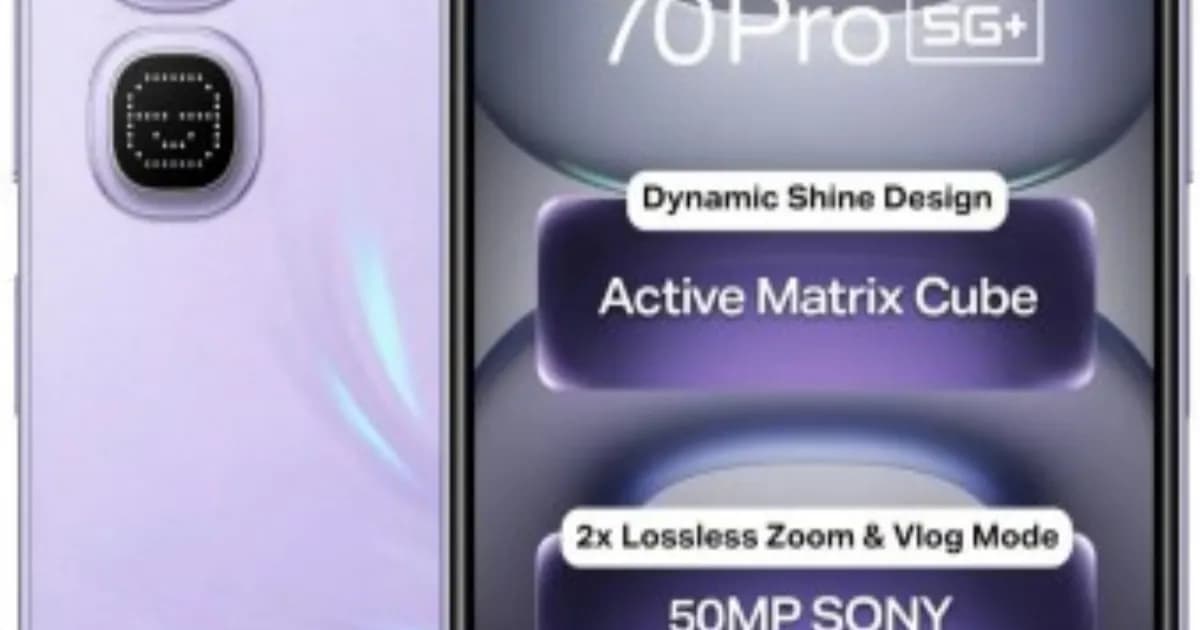 Infinix Hot 70 Pro dengan empat pilihan warna Mirage Green, Dive Blue, Silk Glow Purple, dan Thermo Orange