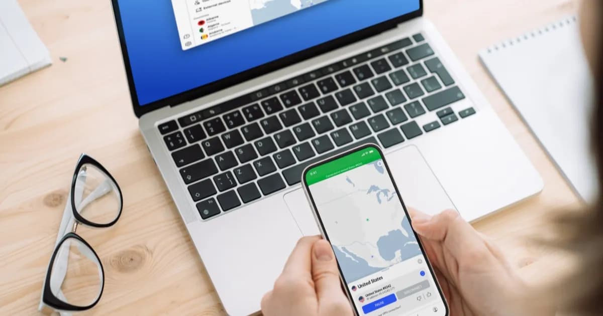 Ilustrasi NordVPN melindungi perangkat pengguna dari ancaman phishing
