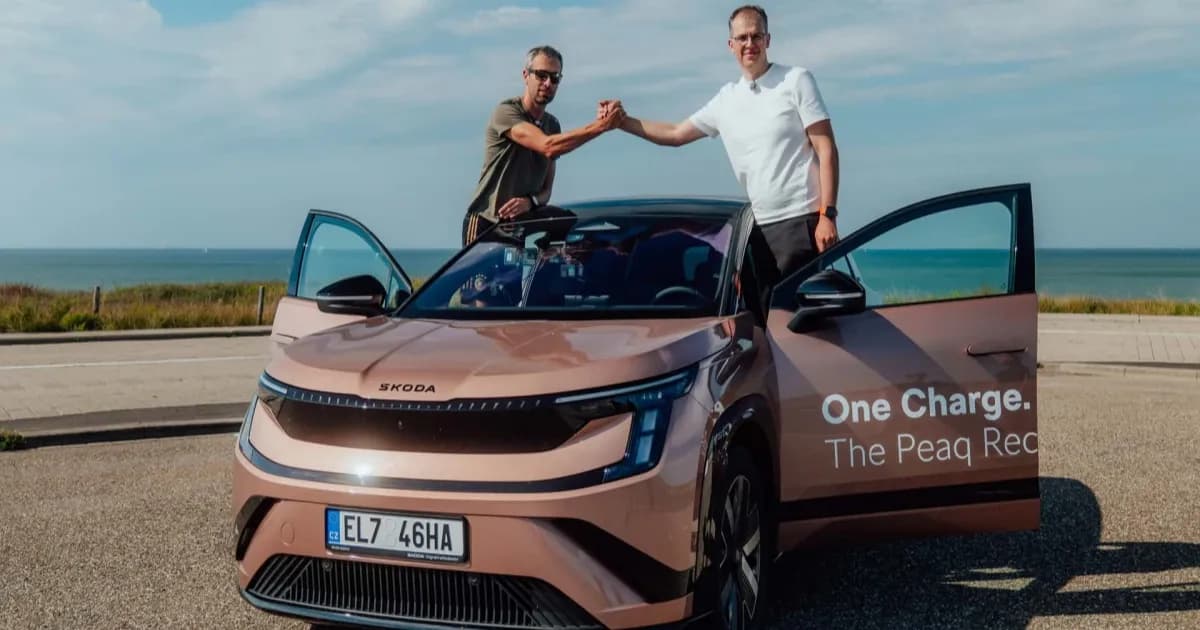 Škoda Peaq 90 melaju di jalan sekunder saat uji hypermiling 936 km
